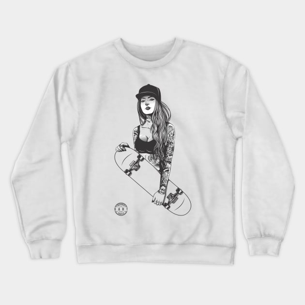 Epic Woman Crewneck Sweatshirt by garte